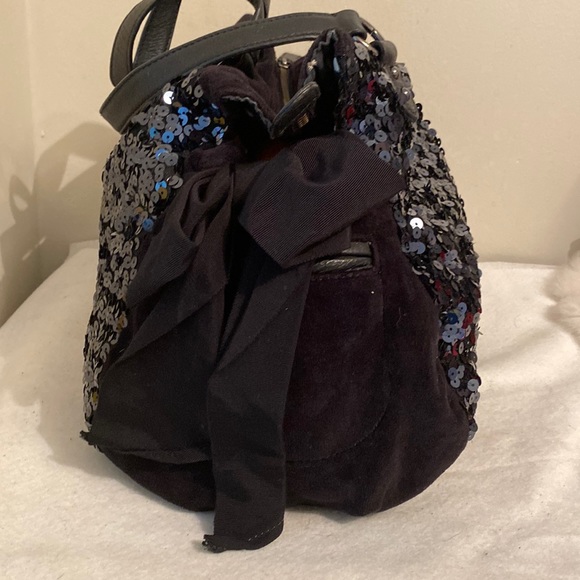 Vintage Y2K Juicy Couture  Juicy Velour & leather sequins Bag - Picture 6 of 16